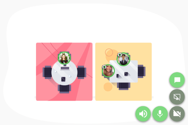 Remo conferencing platform in action