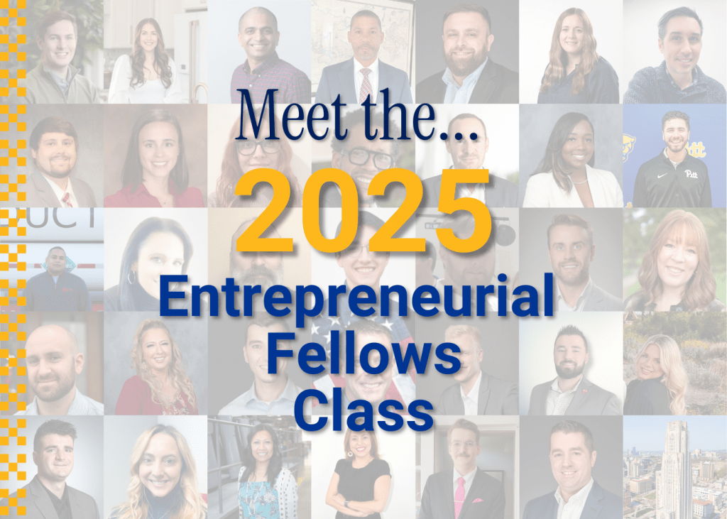 Photo collage of the 2025 Entrepreneurial Fellows Class