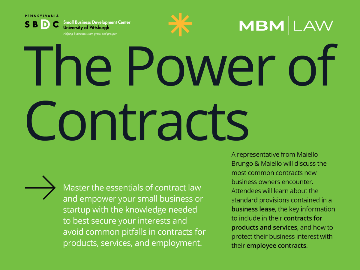 The Power of Contracts MBM Law